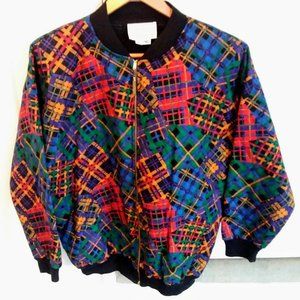 Kathleen Usherwood Womens Blue Red Medium Jacket